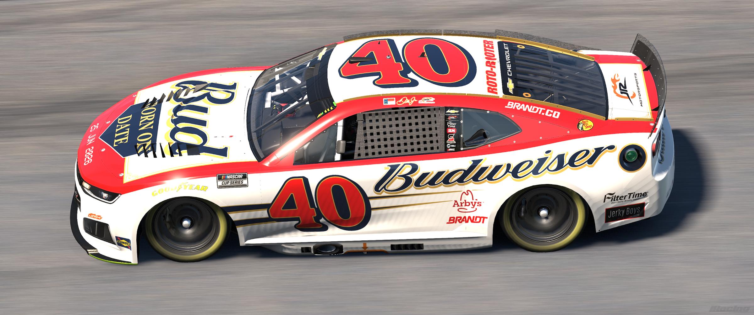 Preview of Fictional Dale Jr. #40 Budweiser Born On Date Camaro (2004 Version) by Guy Driggers