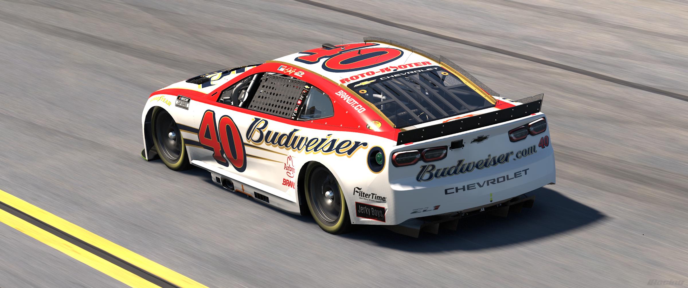 Preview of Fictional Dale Jr. #40 Budweiser Born On Date Camaro (2004 Version) by Guy Driggers