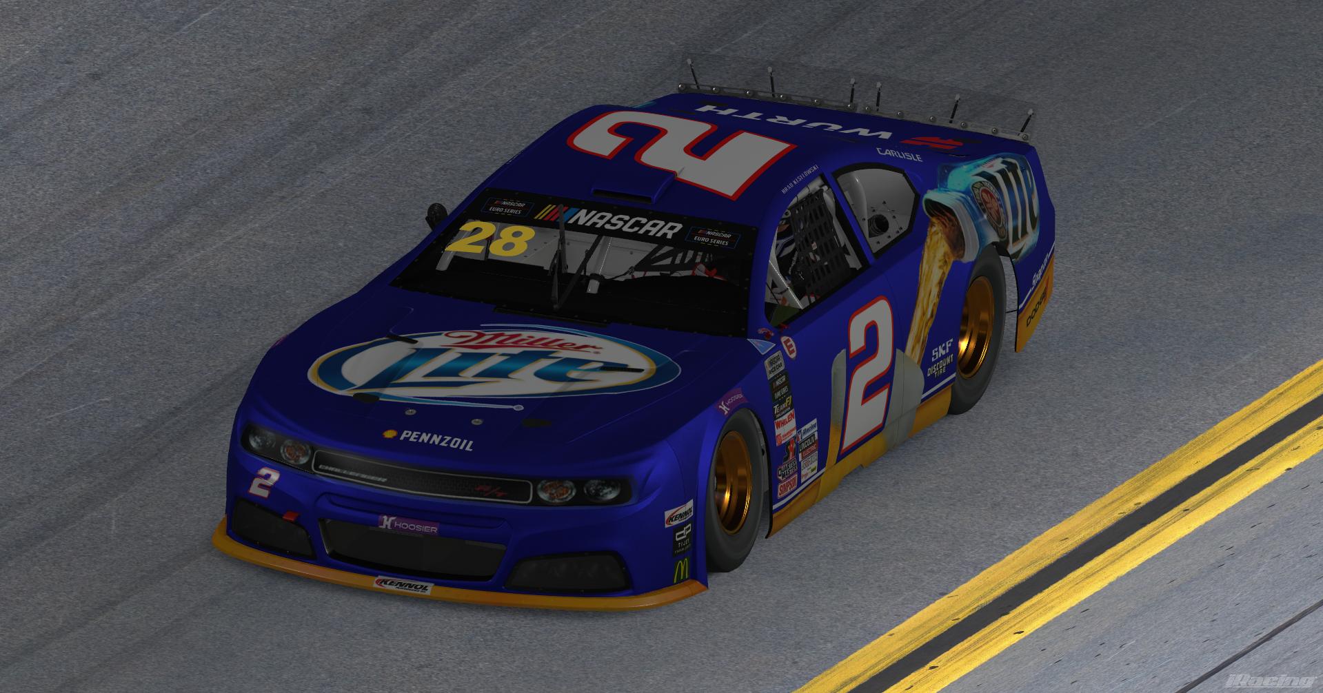 Preview of Brad Keselowski #12 miller lite 2012 Euro Series by Jonathan L.
