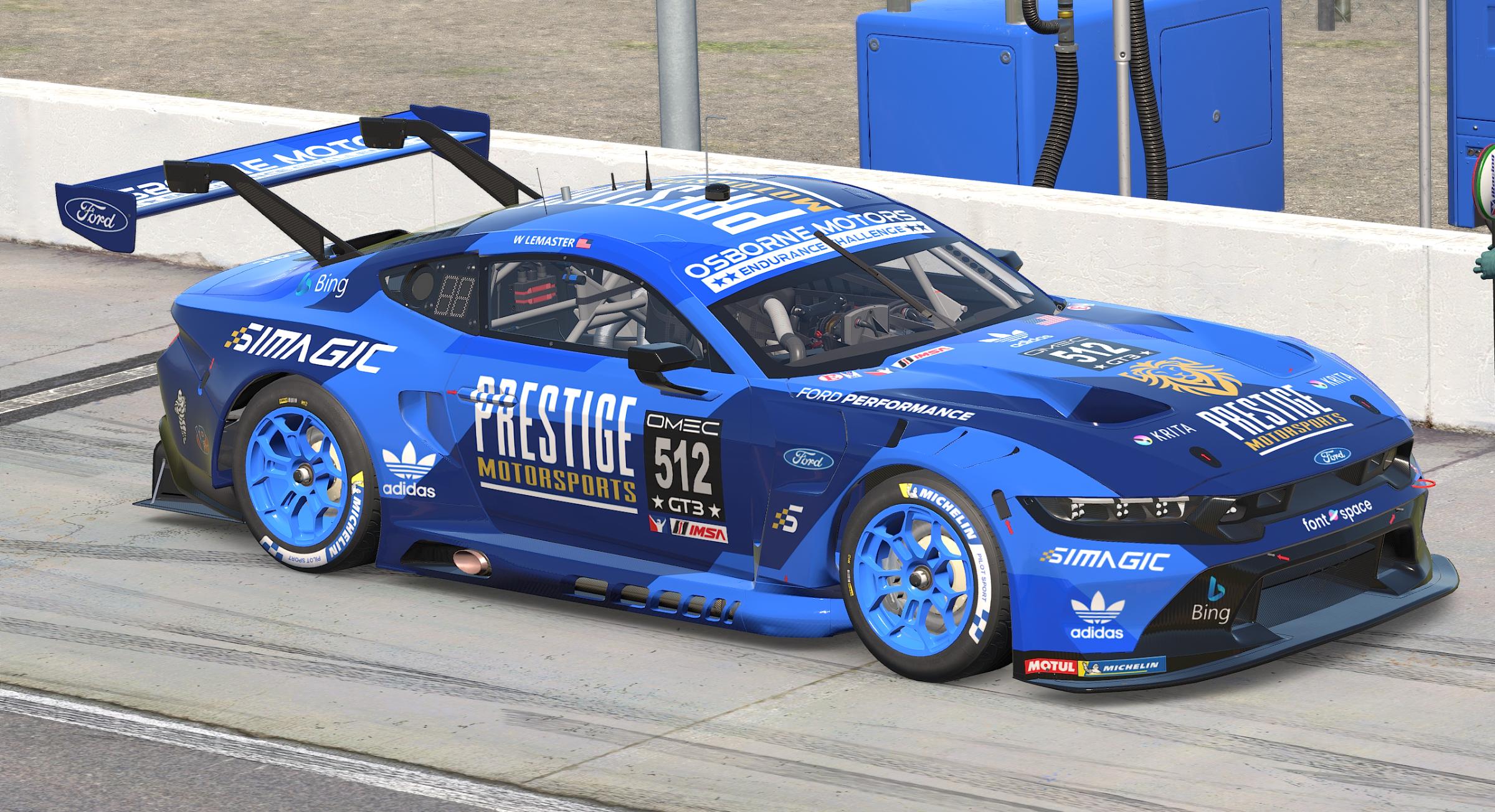Preview of Prestige Motorsports Mustang GT3 "Royal" v1.1 by Patrick Cantrell