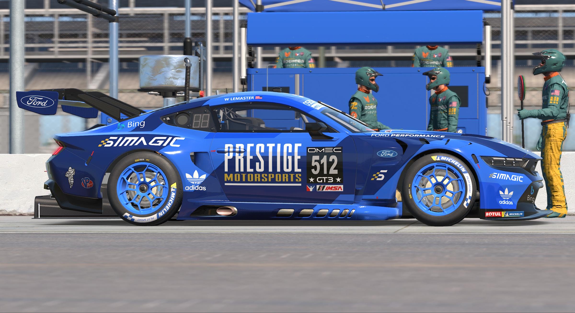 Preview of Prestige Motorsports Mustang GT3 "Royal" v1.1 by Patrick Cantrell
