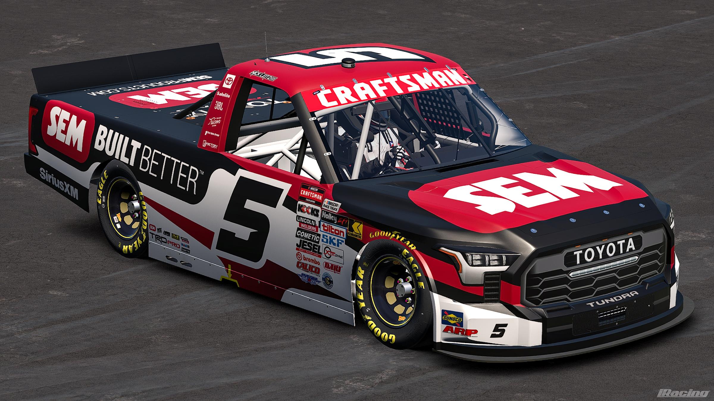 Preview of 2026 Nick Leitz #5 SEM Products Toyota Tundra (No Number) by Jonathan Palmieri