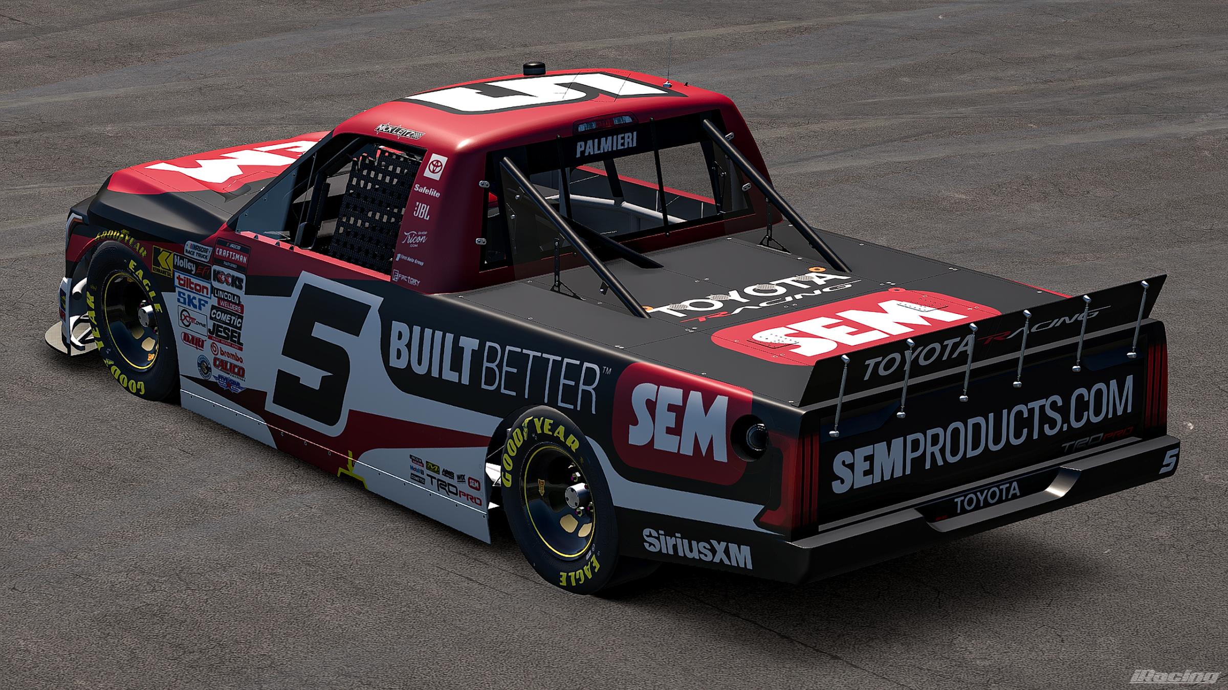 Preview of 2026 Nick Leitz #5 SEM Products Toyota Tundra (No Number) by Jonathan Palmieri