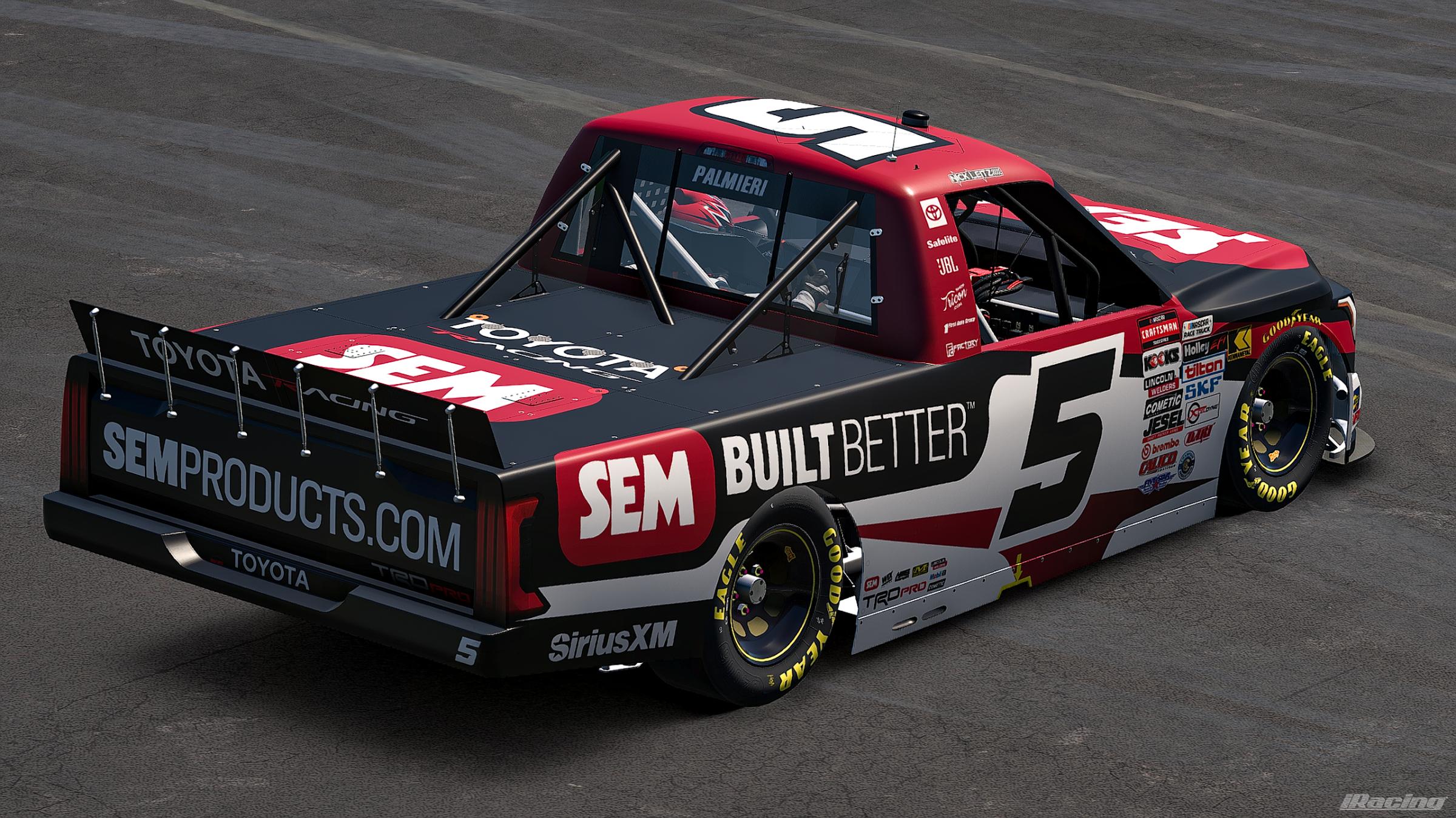 Preview of 2026 Nick Leitz #5 SEM Products Toyota Tundra (No Number) by Jonathan Palmieri