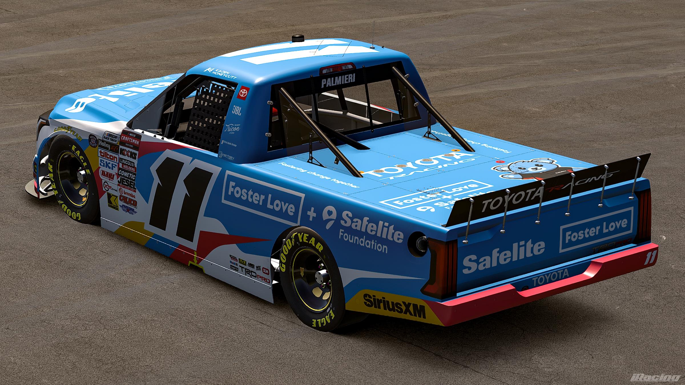 Preview of 2026 Kaden Honeycutt #11 Safelite Foster Love Toyota Tundra (No Number) by Jonathan Palmieri