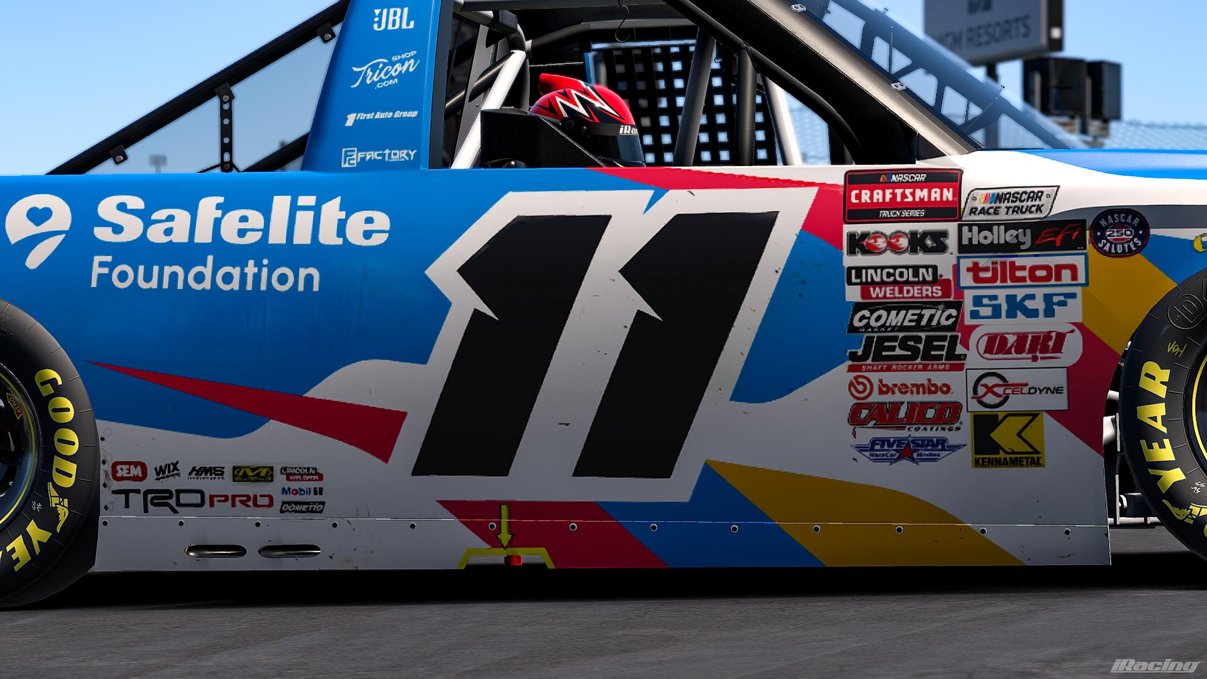 Preview of 2026 Kaden Honeycutt #11 Safelite Foster Love Toyota Tundra First Win RV (No Number) by Jonathan Palmieri
