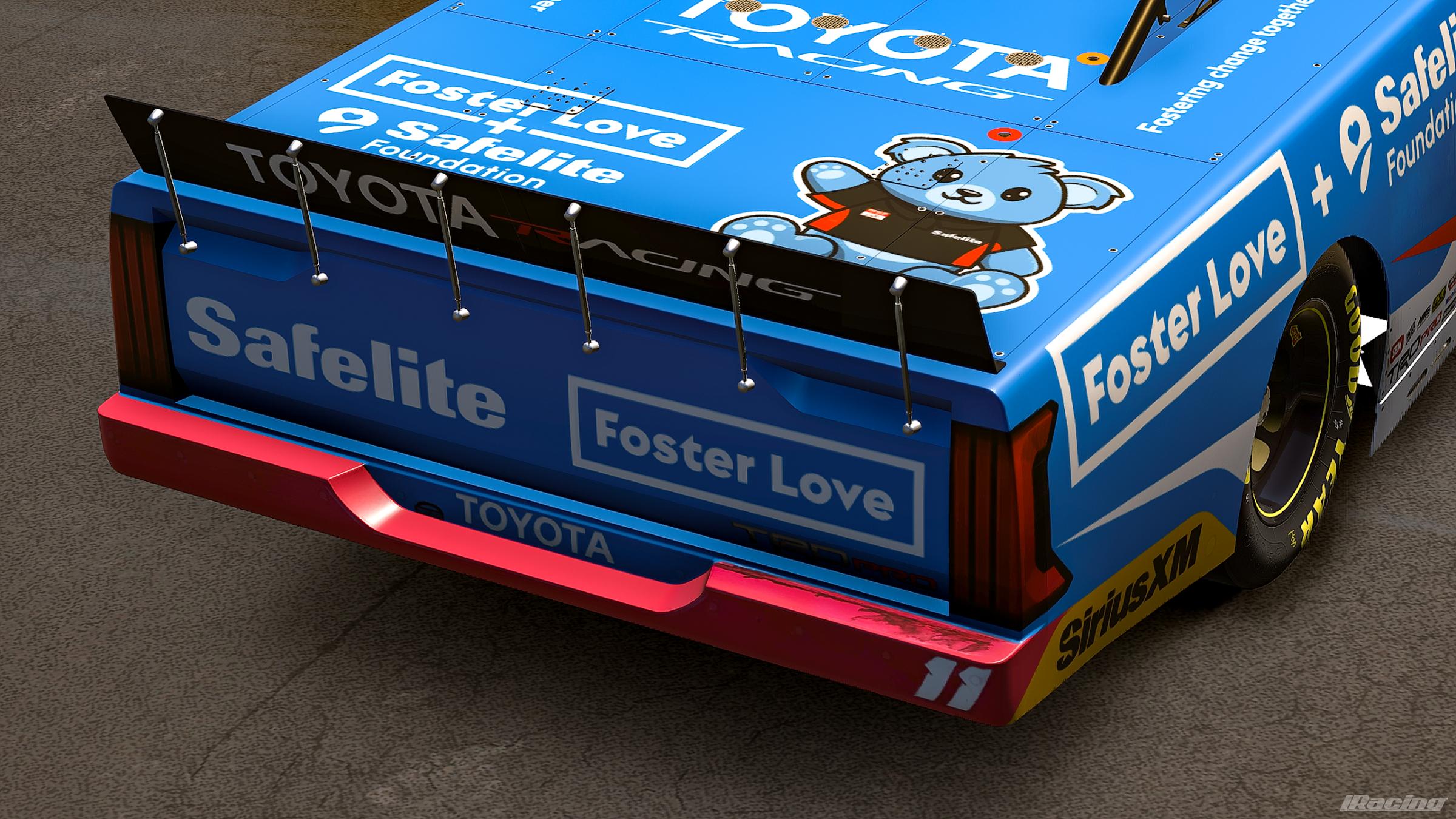 Preview of 2026 Kaden Honeycutt #11 Safelite Foster Love Toyota Tundra First Win RV (No Number) by Jonathan Palmieri
