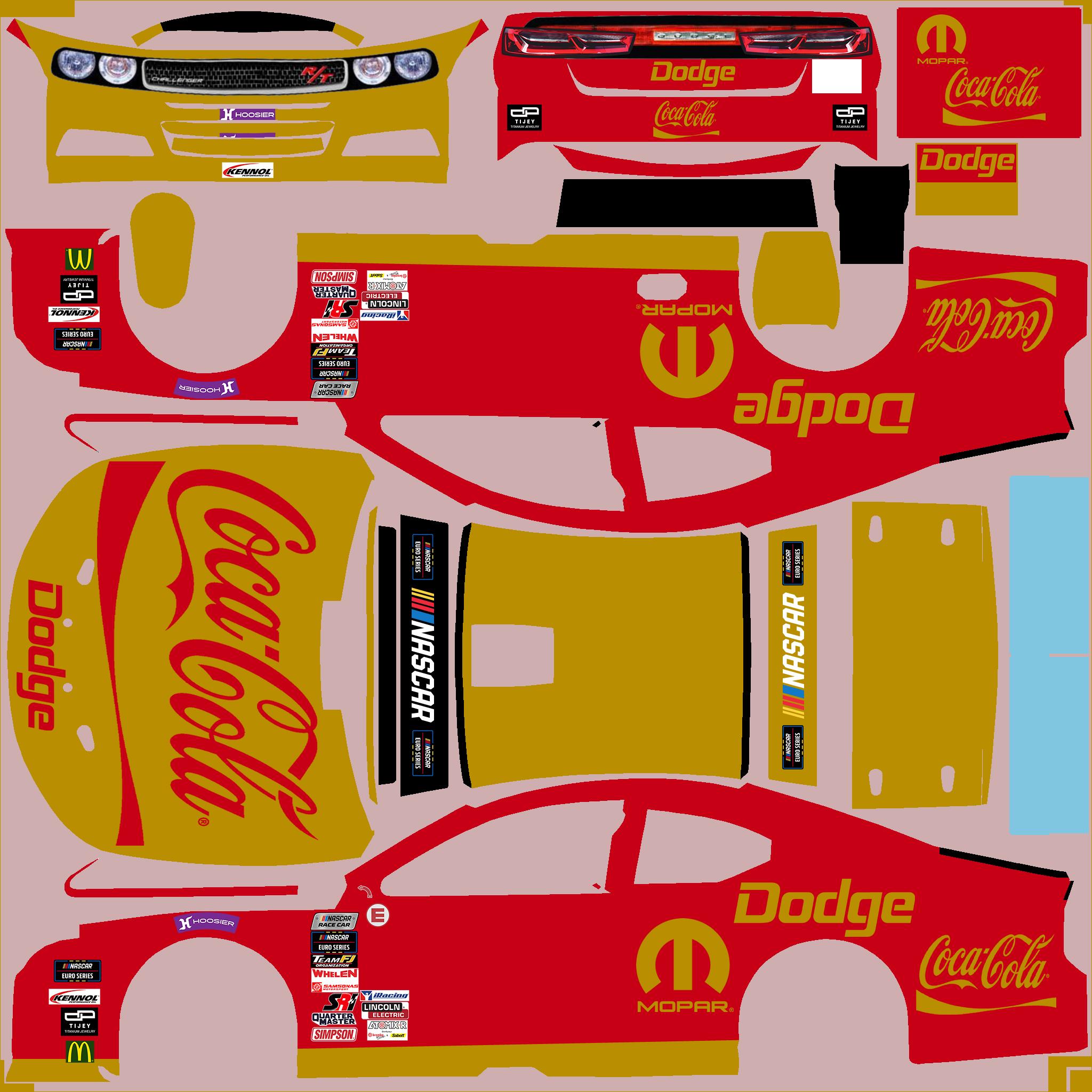 Preview of Euro Nascar Coca Cola Gold by Clyde Coman