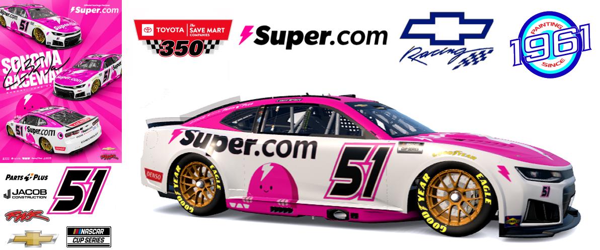 Preview of 2026 RWR Cody Ware / Super.com Chevrolet Camaro ZL1 at Sonoma Raceway. by Micael Hagstrom