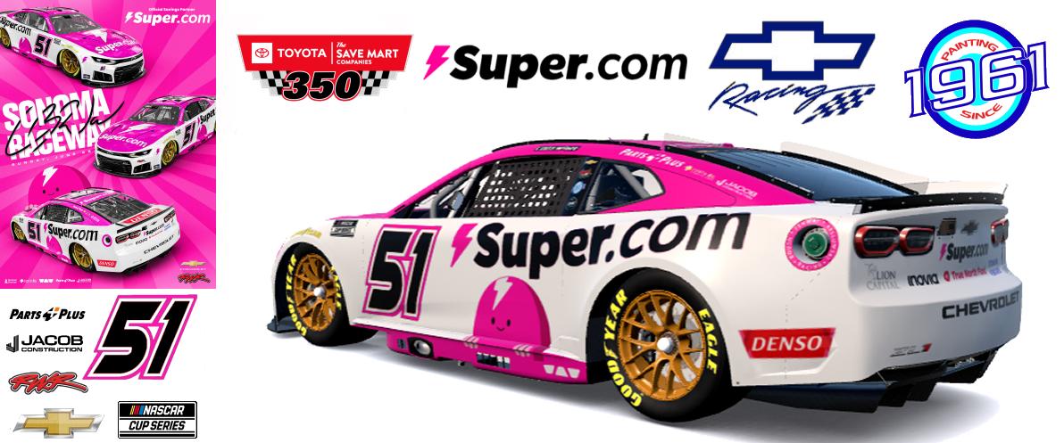 Preview of 2026 RWR Cody Ware / Super.com Chevrolet Camaro ZL1 at Sonoma Raceway. by Micael Hagstrom