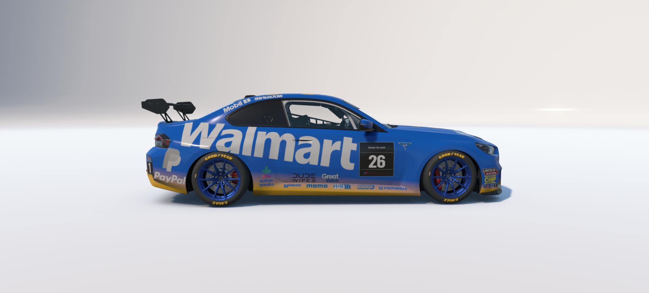 Preview of BMW M2 Racing G87 Team Walmart 2026 Team by Johnny McNamara