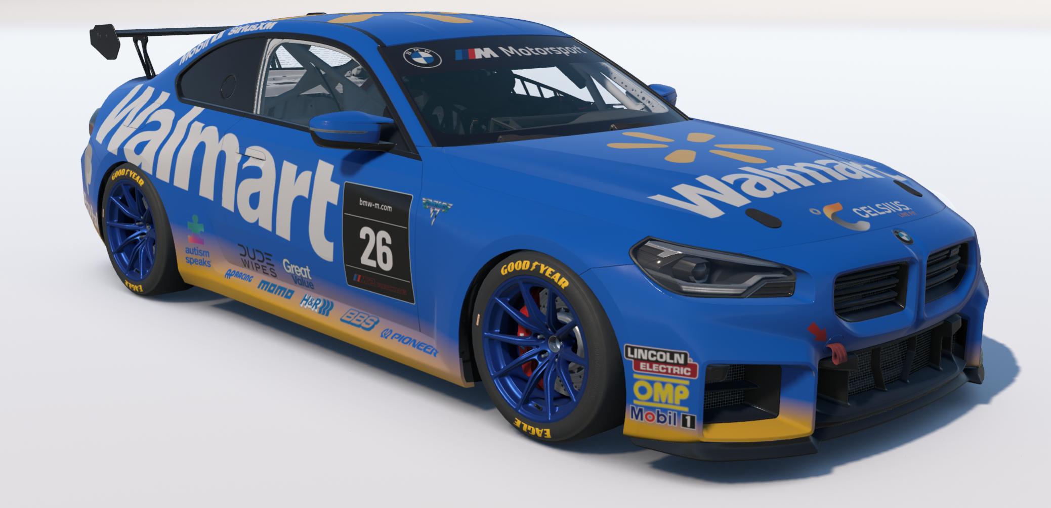 Preview of BMW M2 Racing G87 Team Walmart 2026 Team by Johnny McNamara