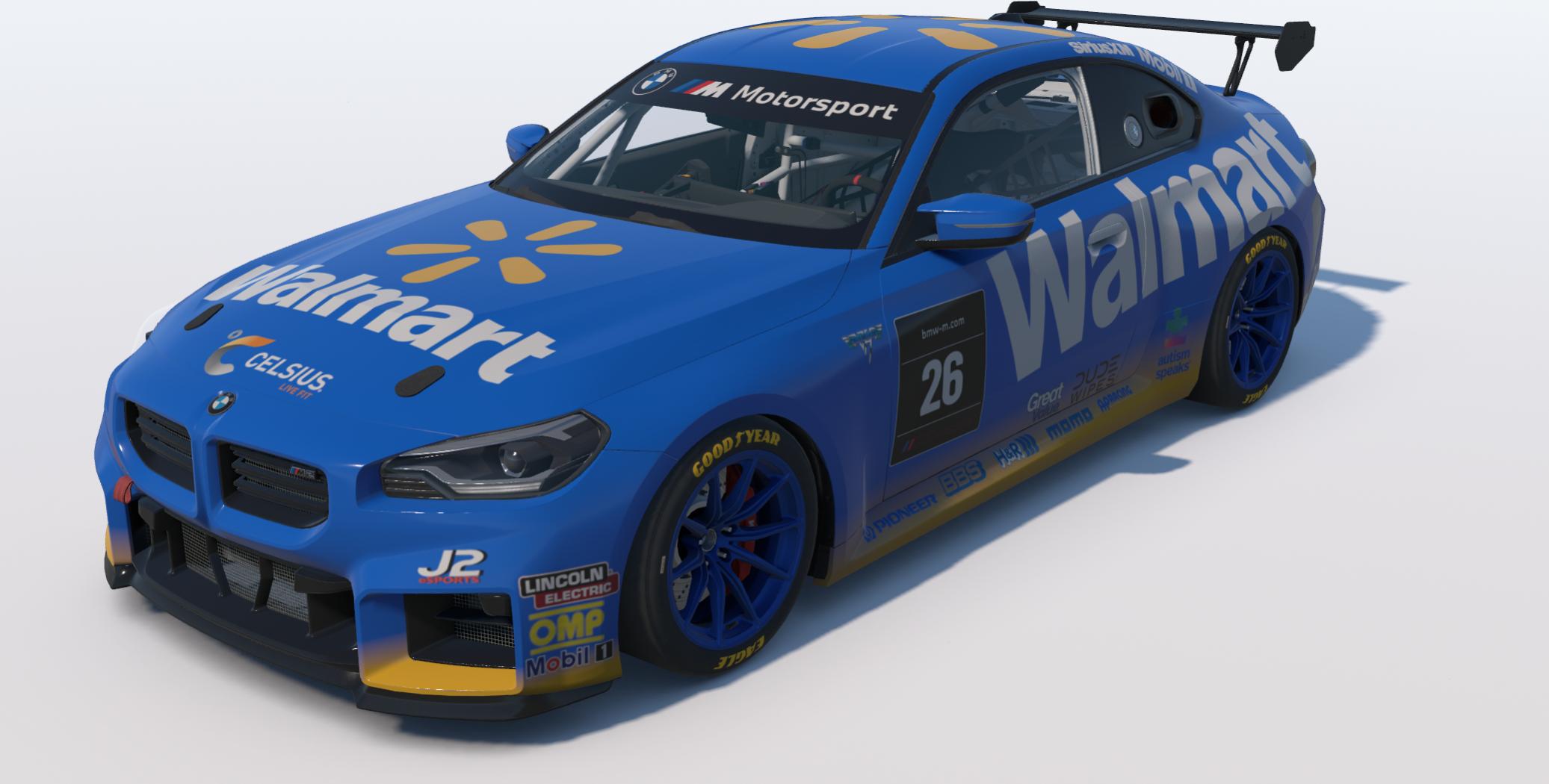 Preview of BMW M2 Racing G87 Team Walmart 2026 Team by Johnny McNamara