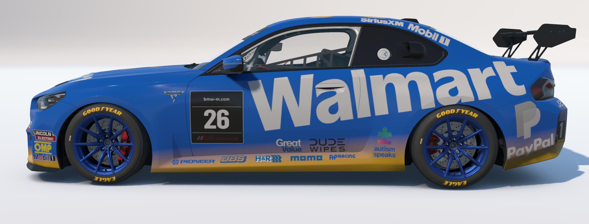 Preview of BMW M2 Racing G87 Team Walmart 2026 Team by Johnny McNamara