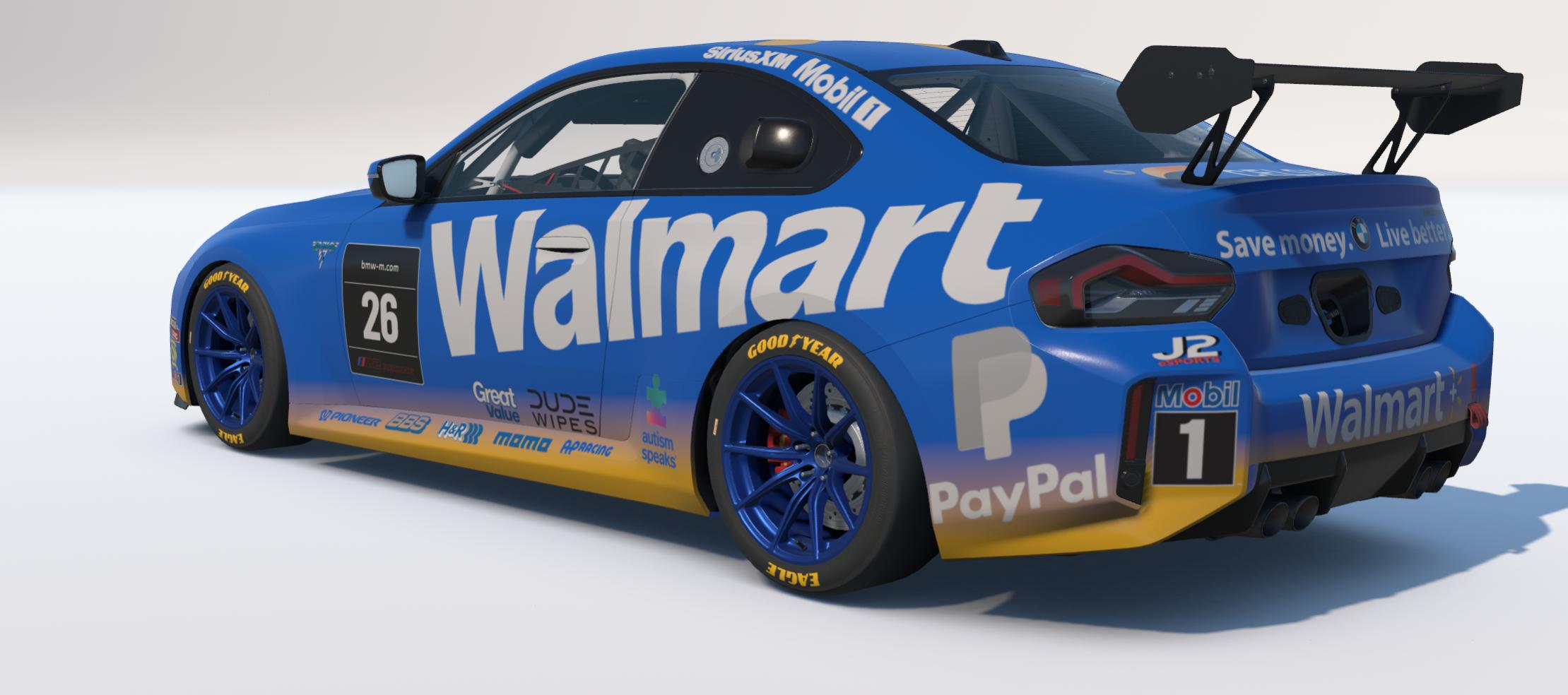 Preview of BMW M2 Racing G87 Team Walmart 2026 Team by Johnny McNamara