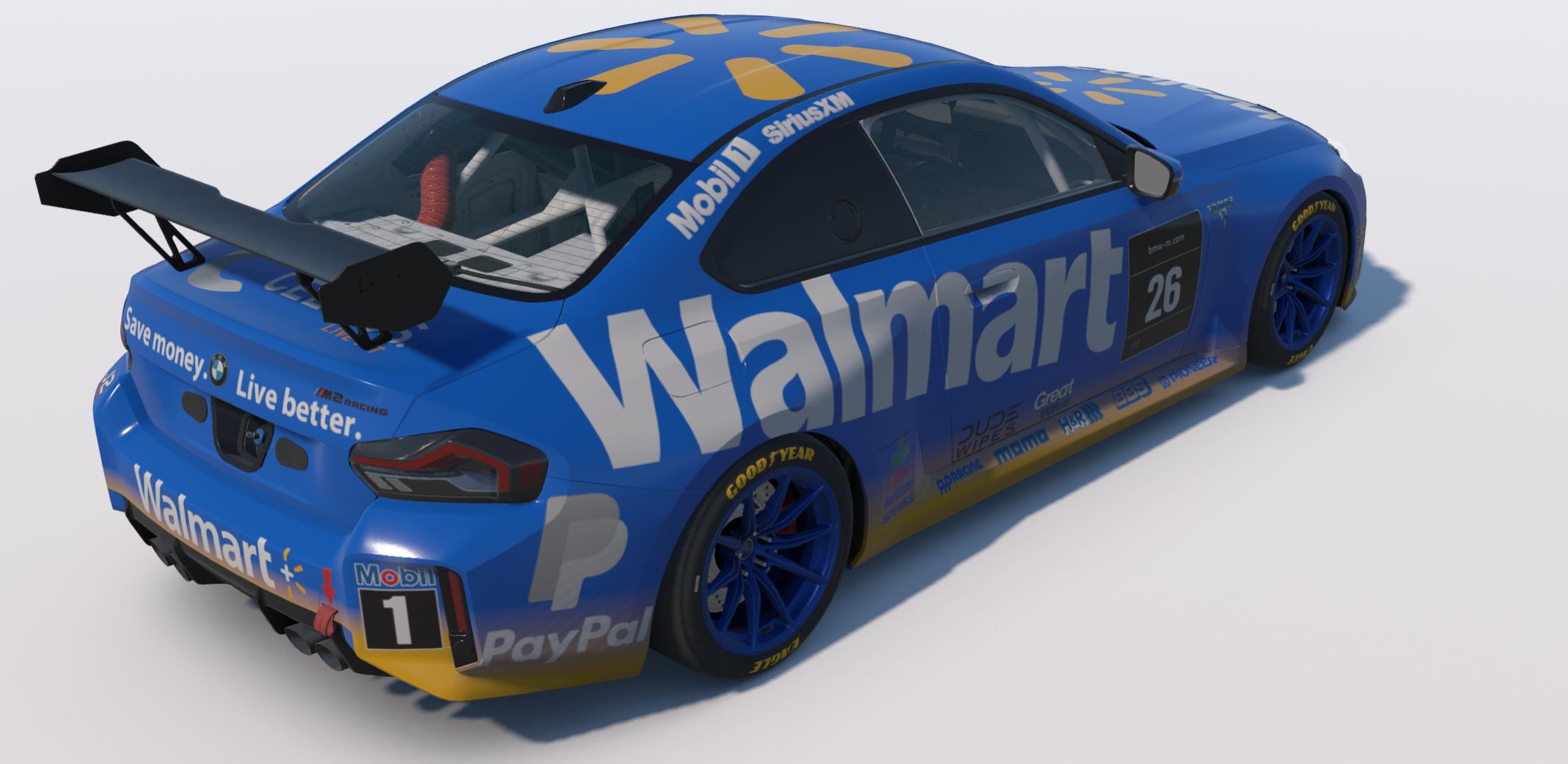 Preview of BMW M2 Racing G87 Team Walmart 2026 Team by Johnny McNamara