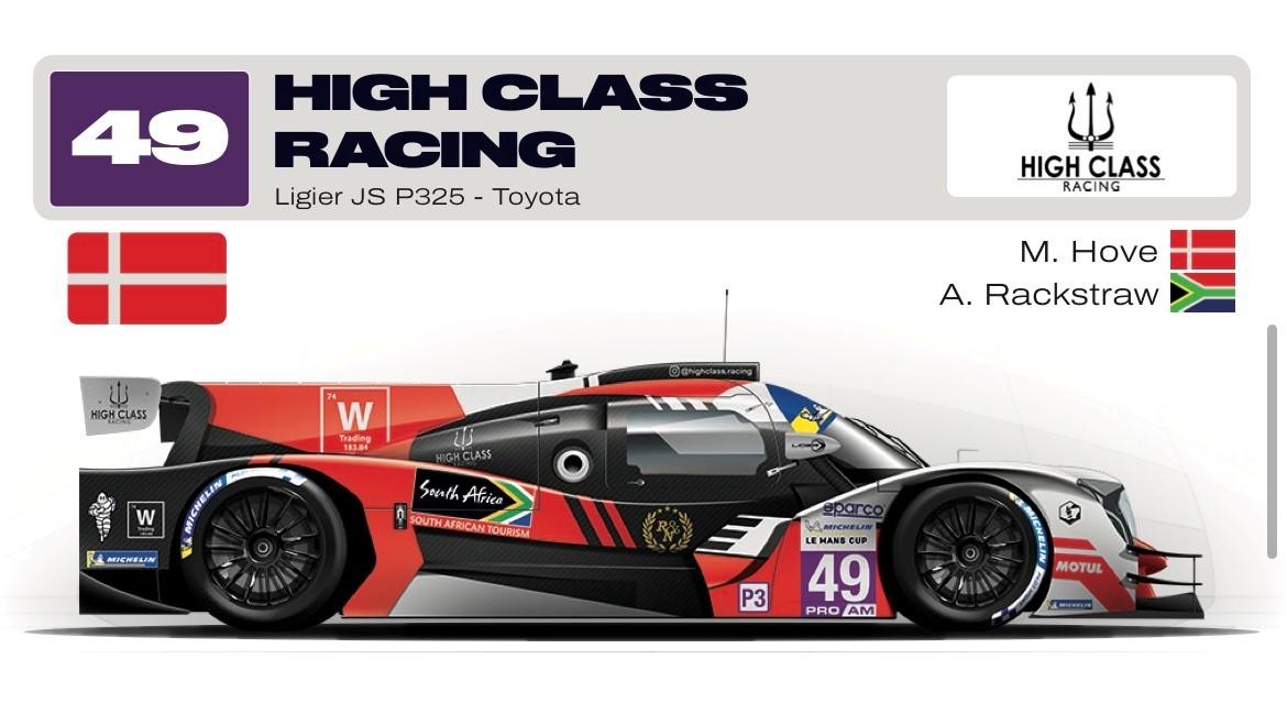 Preview of High Class Racing car #49 - 2026 Le Mans Cup - Michael Hove / Andrew Rackstraw by Keith Archer