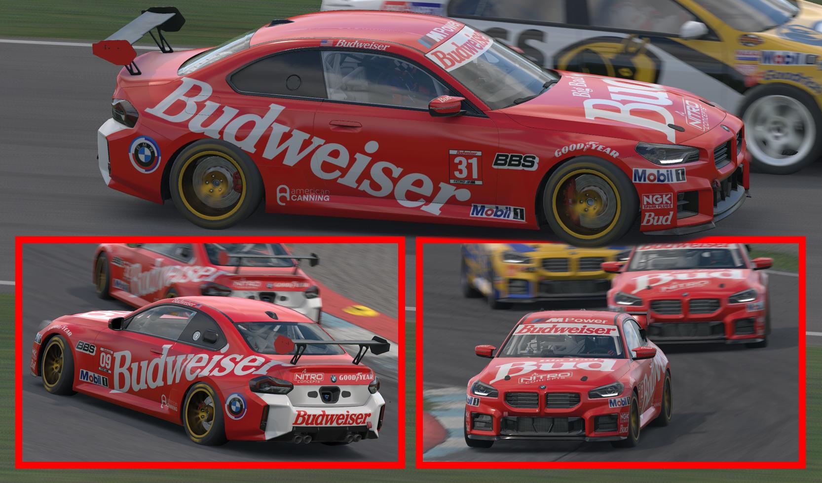 Preview of BMW M2 F87 Budwieser by Clyde Coman
