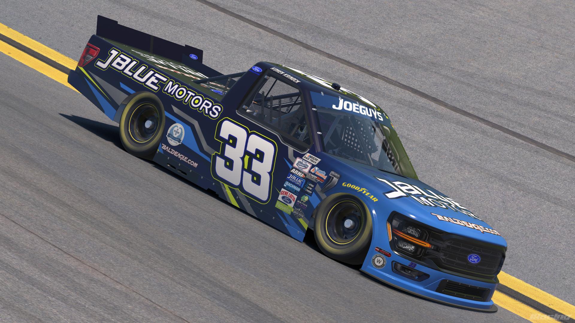 Preview of JBlue Motors #33 Ford F150 for Kohen Krinock by Sam Heffner