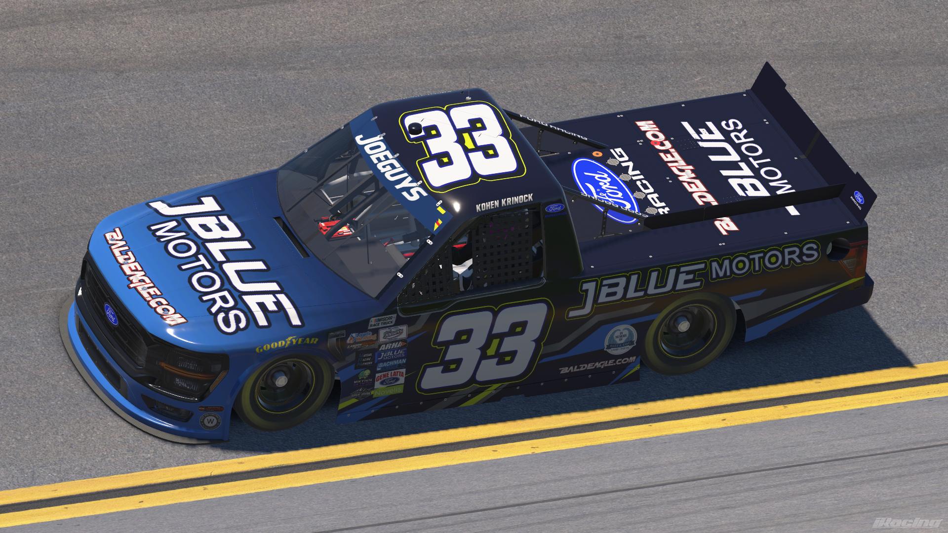Preview of JBlue Motors #33 Ford F150 for Kohen Krinock by Sam Heffner