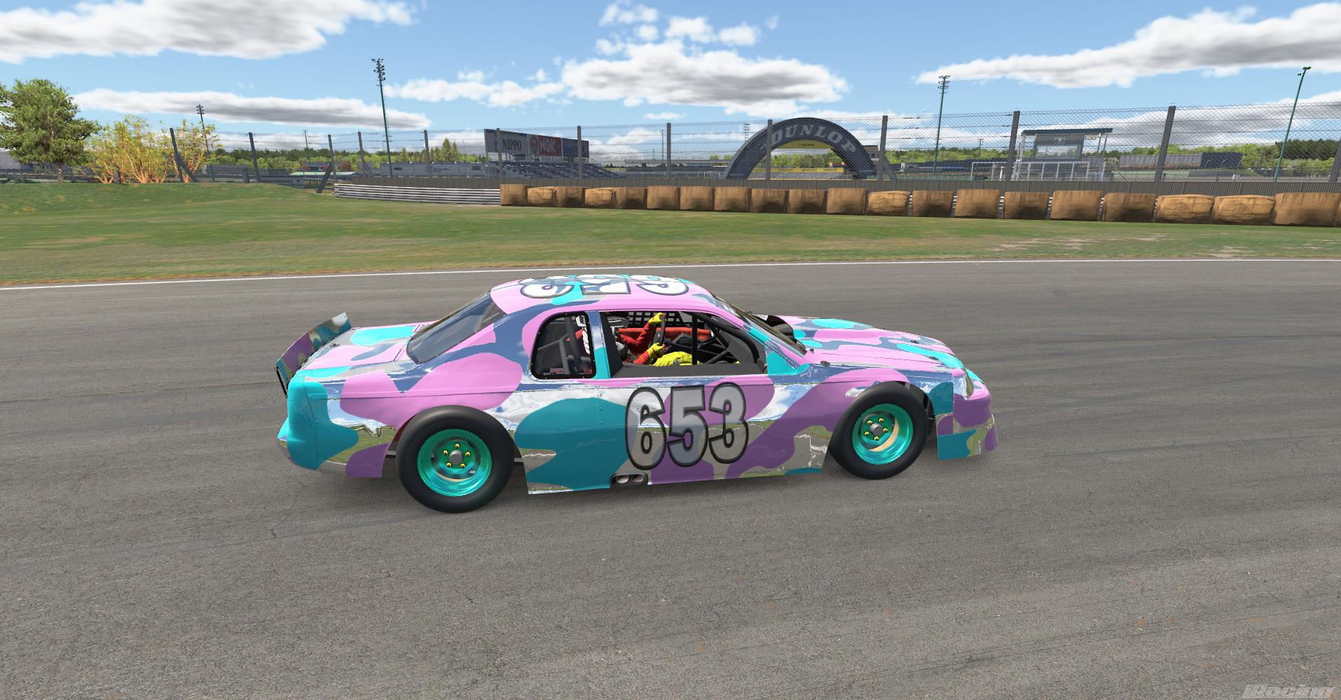 Preview of Street Stock Eagle chrome trans flag cow by James S