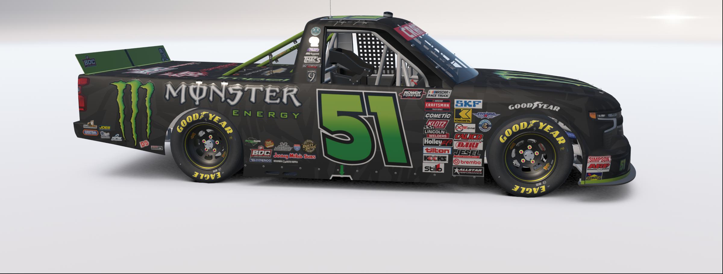 Preview of 2026 #51 Jordyn Propst Monster Energy Silverado W/ Spec Map by Rob Evans