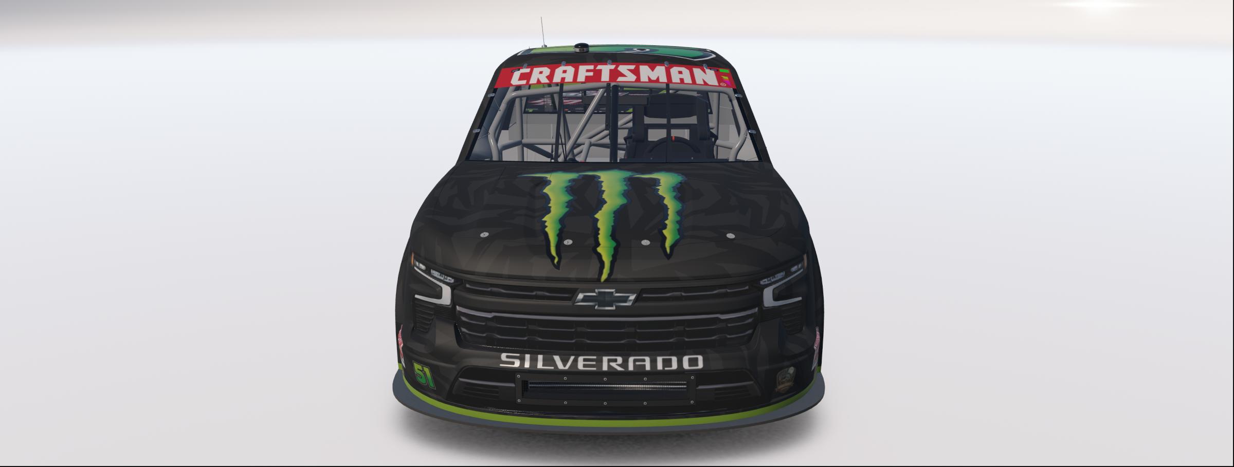 Preview of 2026 #51 Jordyn Propst Monster Energy Silverado W/ Spec Map by Rob Evans