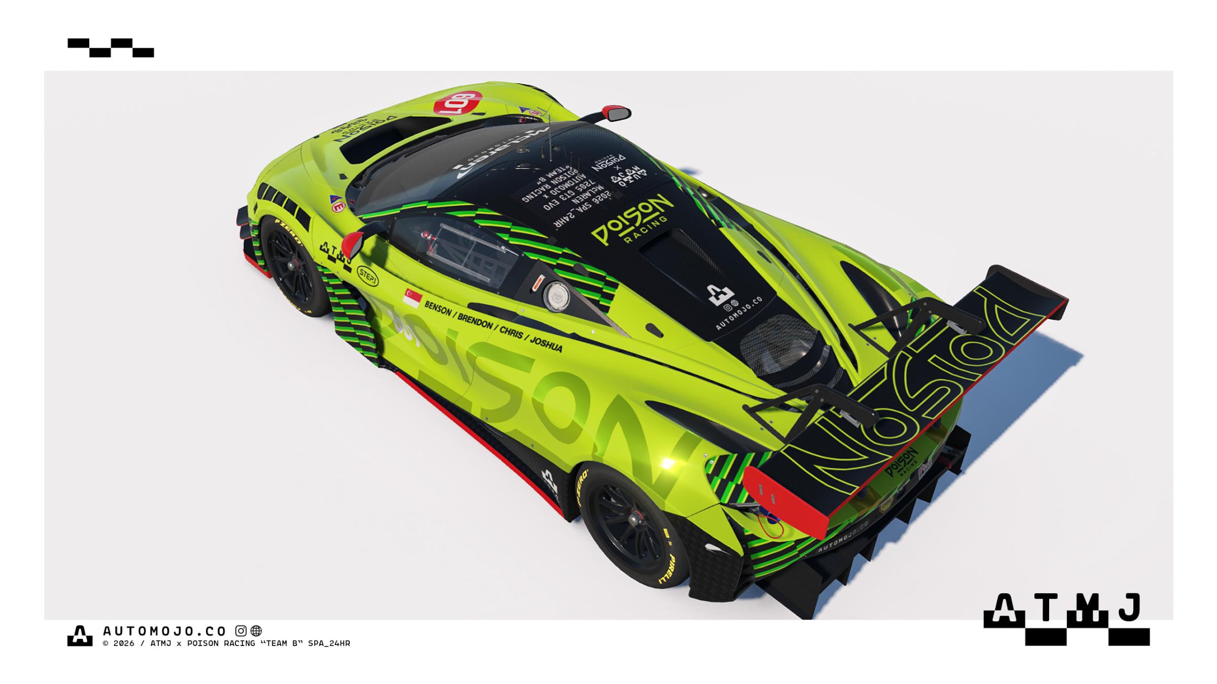 Preview of ATMJ x Poison Racing "TEAM B" SPA 24HR by Joshua Tan