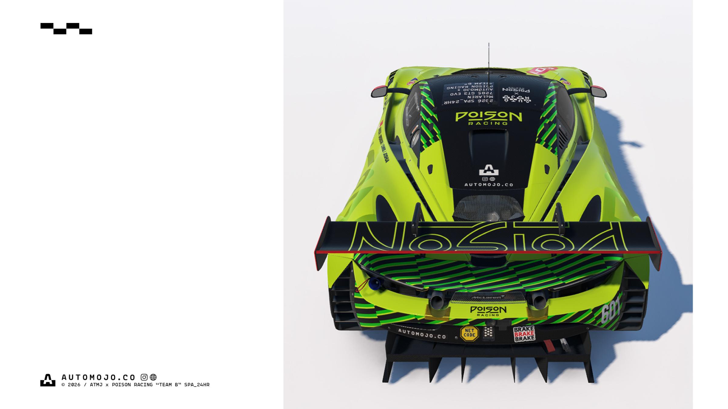 Preview of ATMJ x Poison Racing "TEAM B" SPA 24HR by Joshua Tan