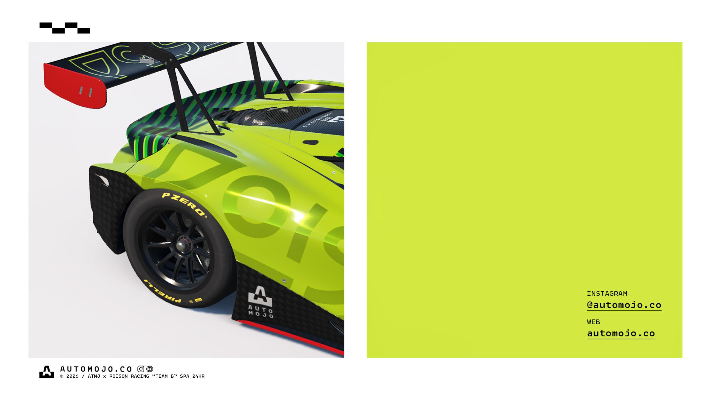 Preview of ATMJ x Poison Racing "TEAM B" SPA 24HR by Joshua Tan
