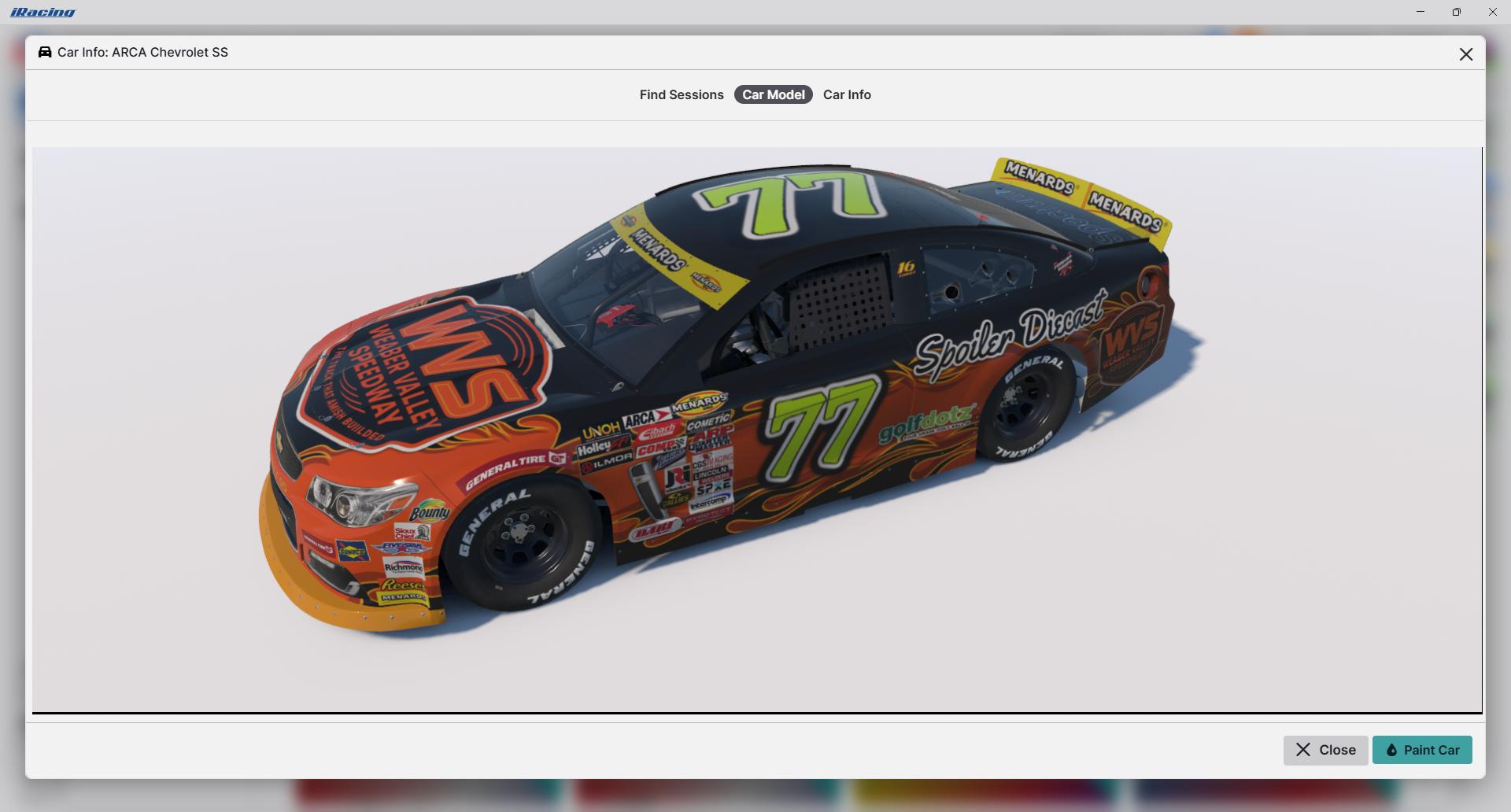 Preview of WVS ARCA Chevy Alt by Jamie Dobbs