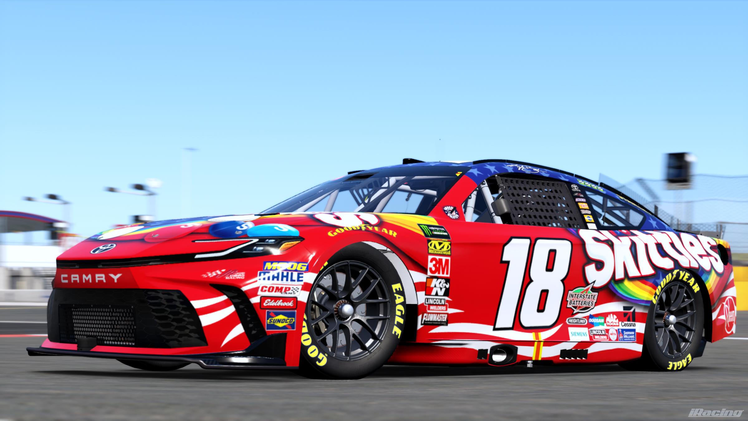 Preview of Kyle Busch 2018 Chicagoland Win/ Skittles America Mix (Custom #) by Gary P.