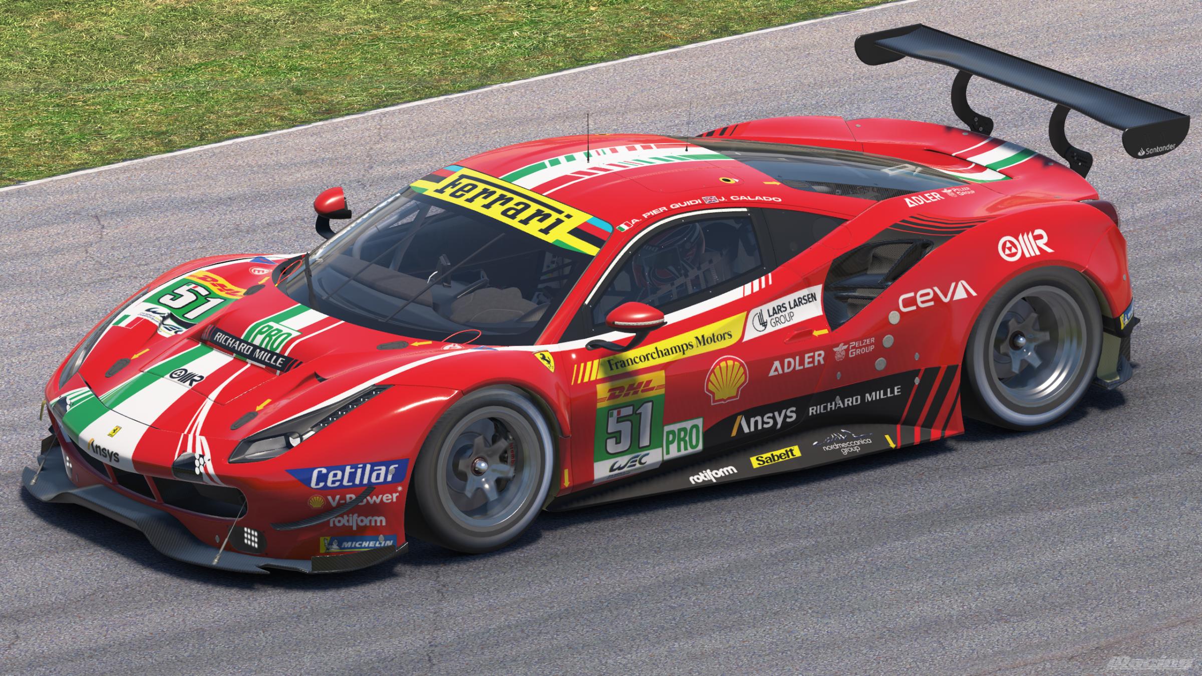 Preview of 2022 Ferrari 488 GTE Sebring WEC SIM STAMPED by Jeremy Stanley