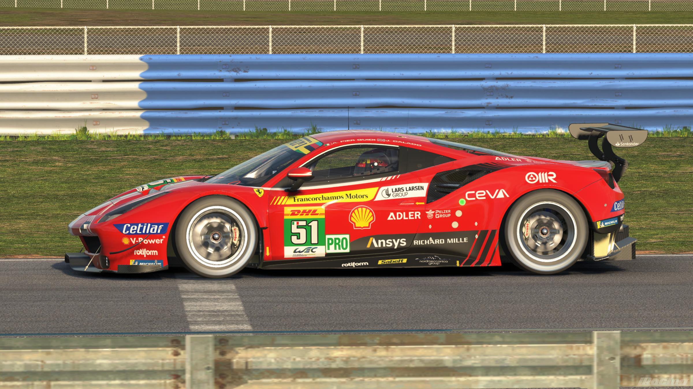 Preview of 2022 Ferrari 488 GTE Sebring WEC SIM STAMPED by Jeremy Stanley