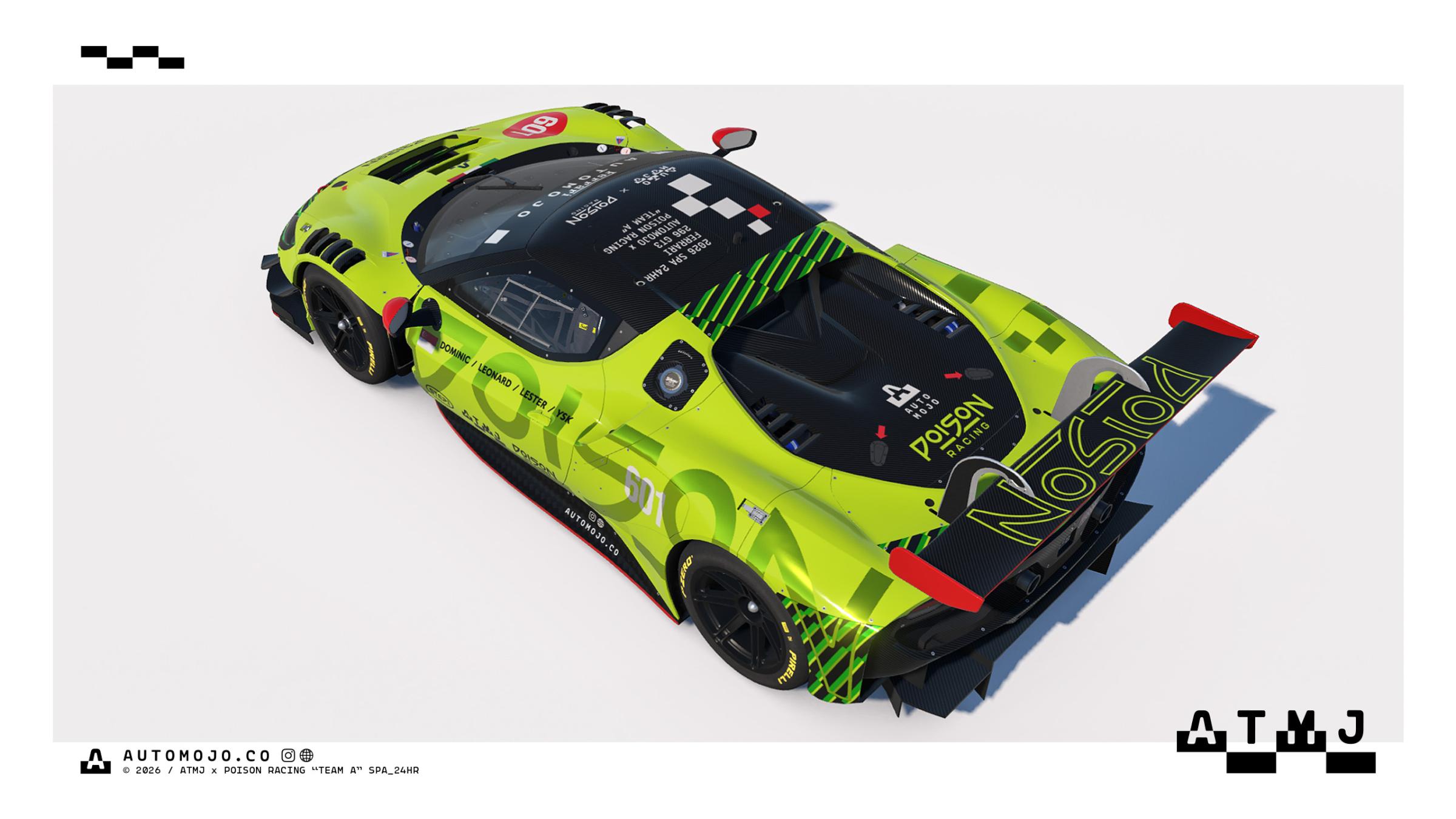 Preview of ATMJ x Poison Racing "TEAM A" SPA 24HR by Joshua Tan