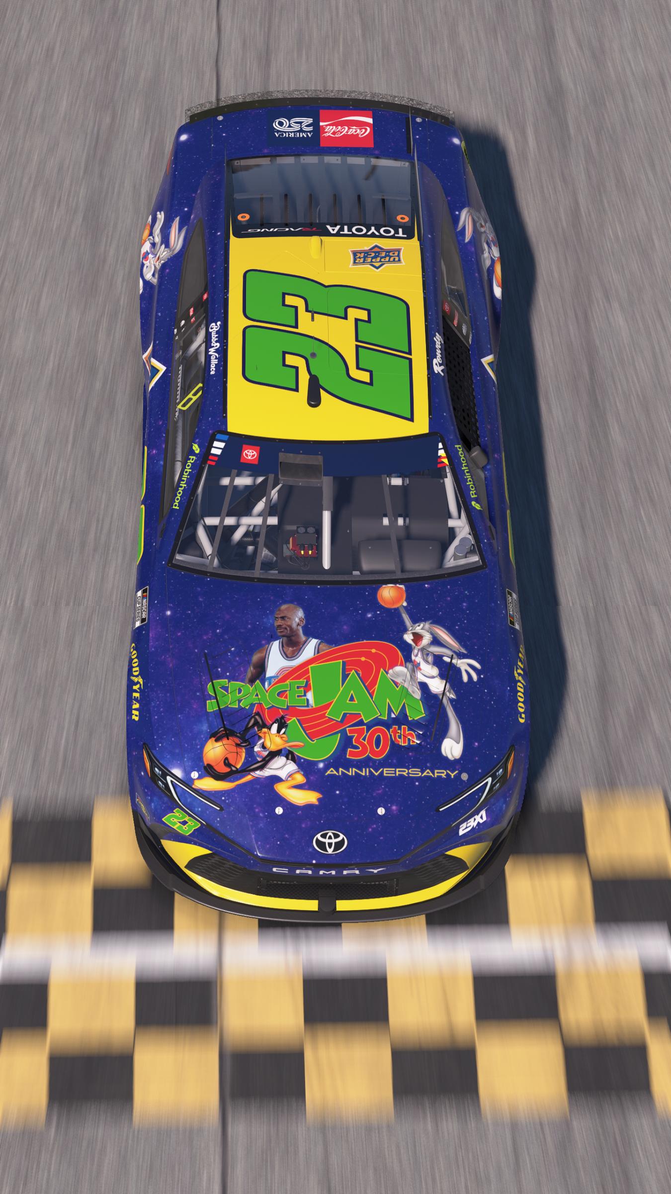 Preview of Bubba Wallace 23XI Racing Space Jam 30th Anniversay by Mick J.