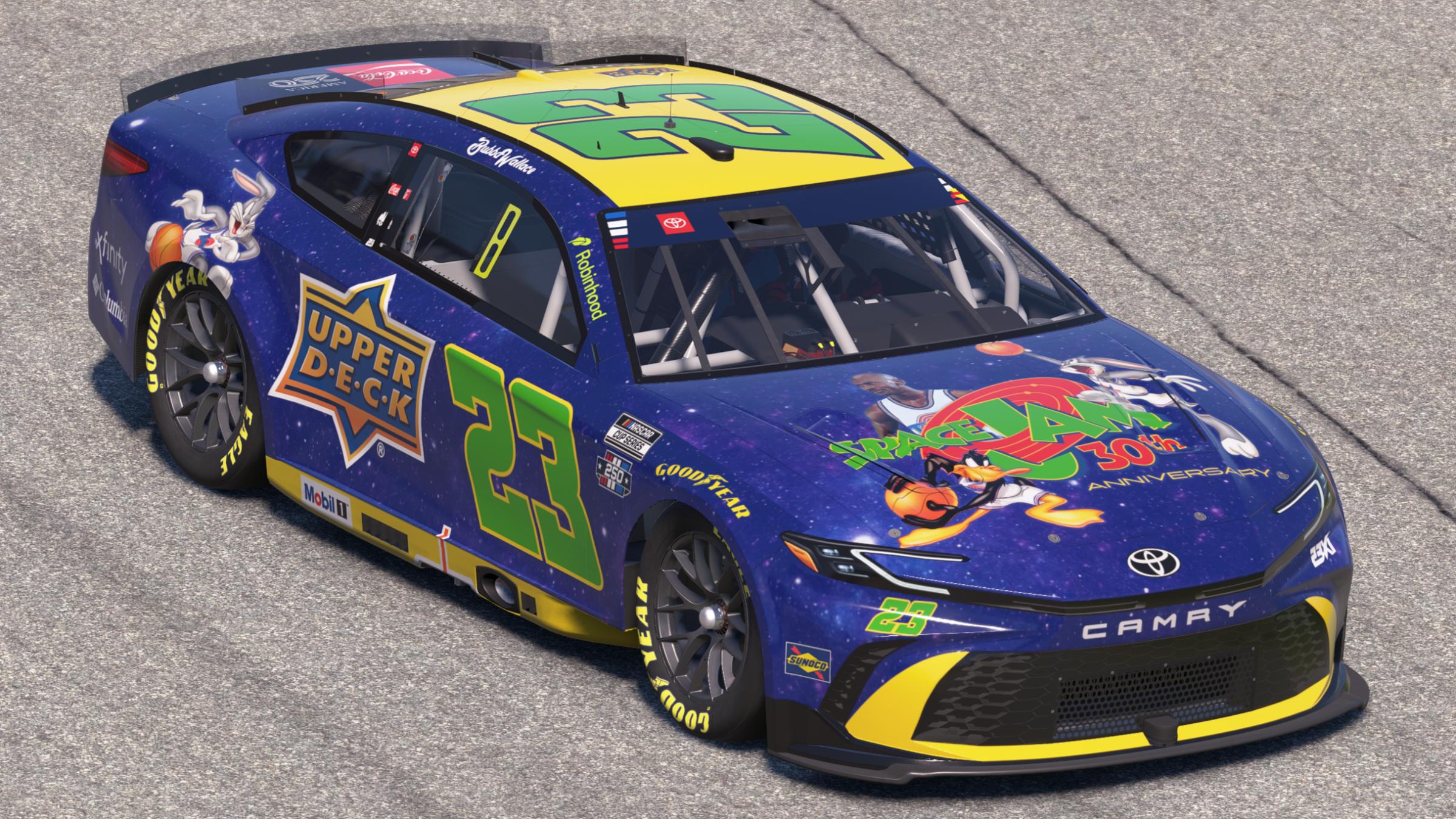 Preview of Bubba Wallace 23XI Racing Space Jam 30th Anniversay by Mick J.