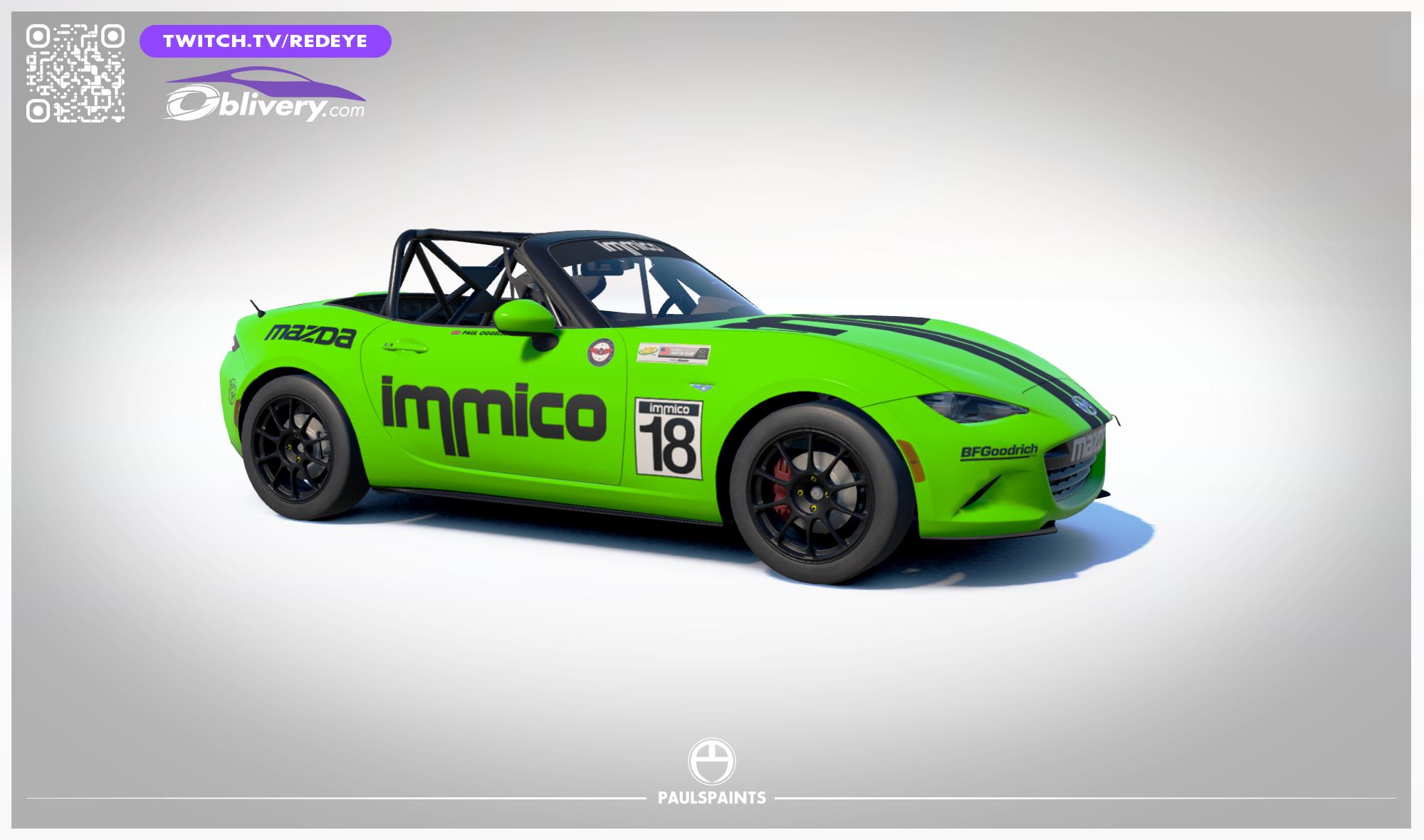 Preview of 2026 Paul Oggelsby - immico Mazda MX5 by Paul R Chaloner