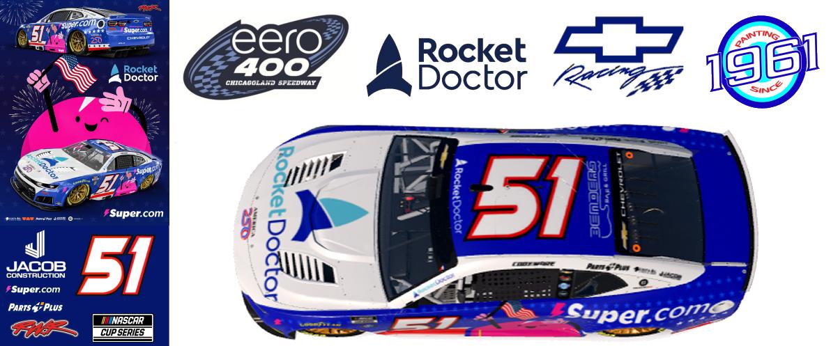 Preview of 2026 RWR Cody Ware / Super.com/Rocket Doctor Chevrolet Camaro ZL1 at Chicagoland.  by Micael Hagstrom