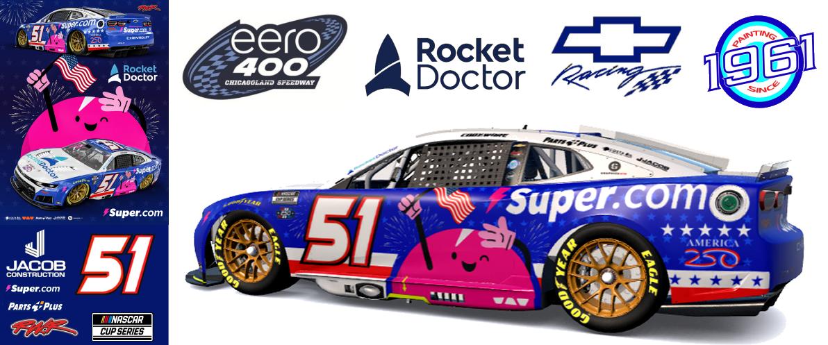 Preview of 2026 RWR Cody Ware / Super.com/Rocket Doctor Chevrolet Camaro ZL1 at Chicagoland.  by Micael Hagstrom