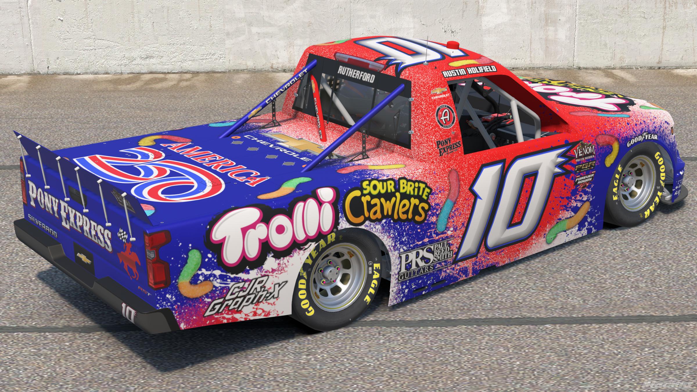 Preview of Trolli Sour Brite Crawlers, USA Theme, Silverado, Venom Season 11, Custom #10 by Corey Rutherford