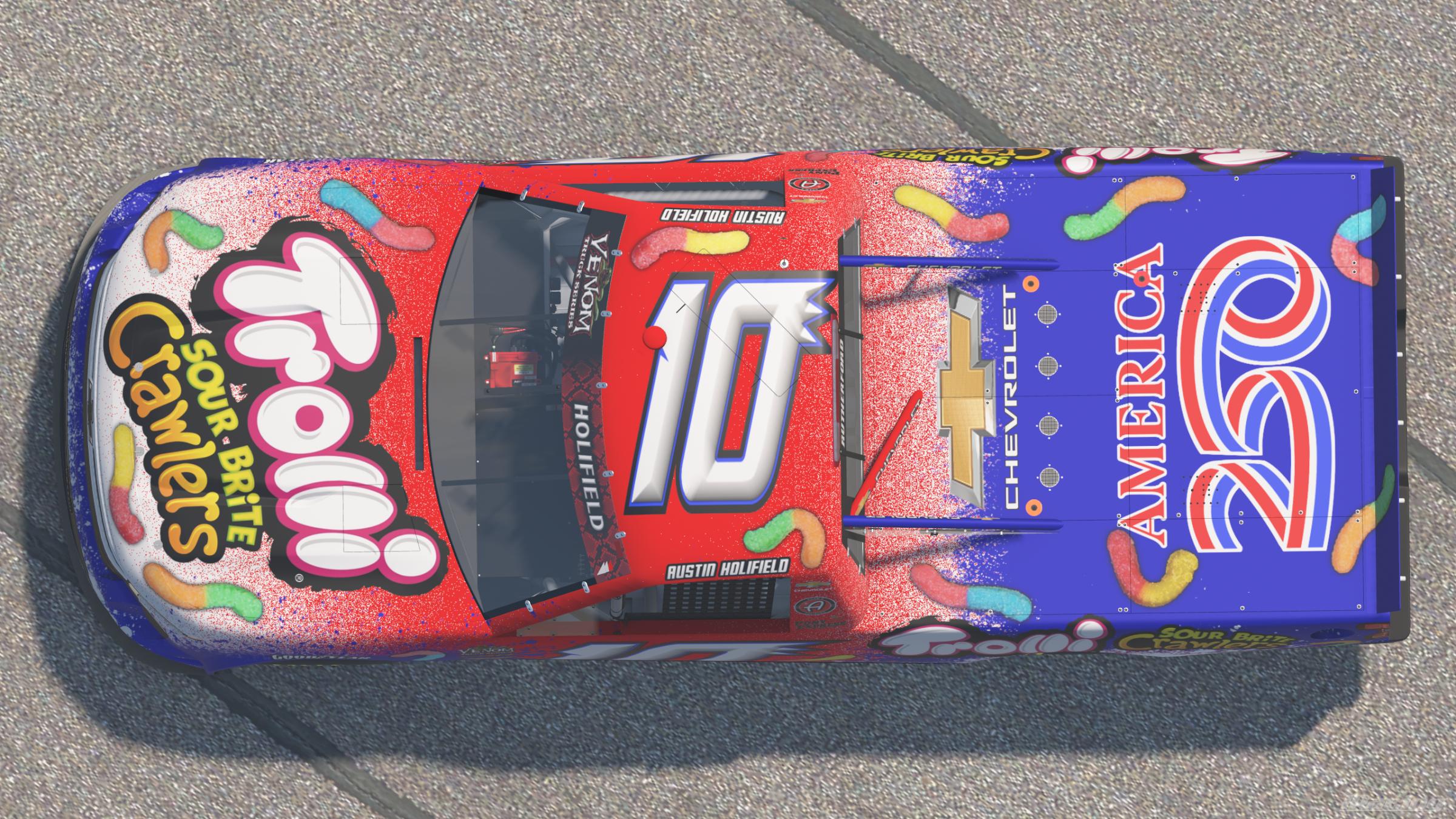Preview of Trolli Sour Brite Crawlers, USA Theme, Silverado, Venom Season 11, Custom #10 by Corey Rutherford