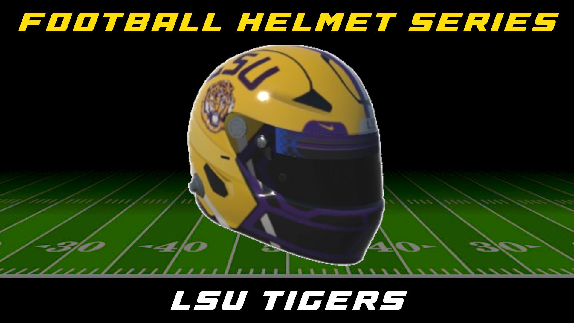 Preview of LSU Tigers - Football Helmet by Carson Rowland