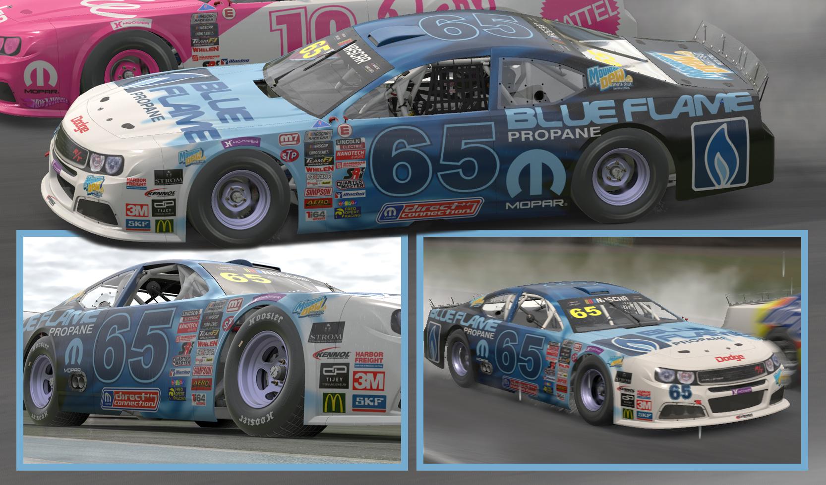 Preview of Euro Nascar Blue Flame by Clyde Coman