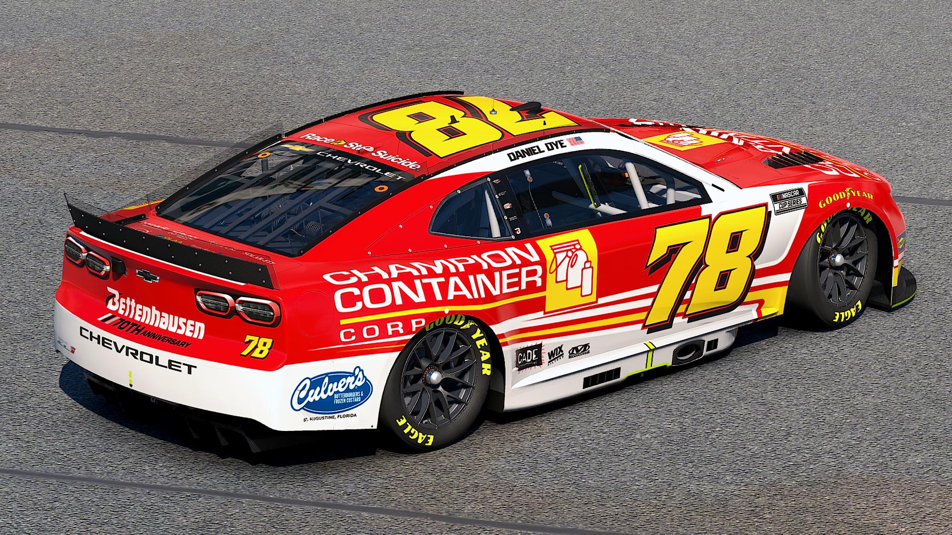 Preview of 2026 Daniel Dye Champion Container - Custom 78 Numbers by Kevin Striegle
