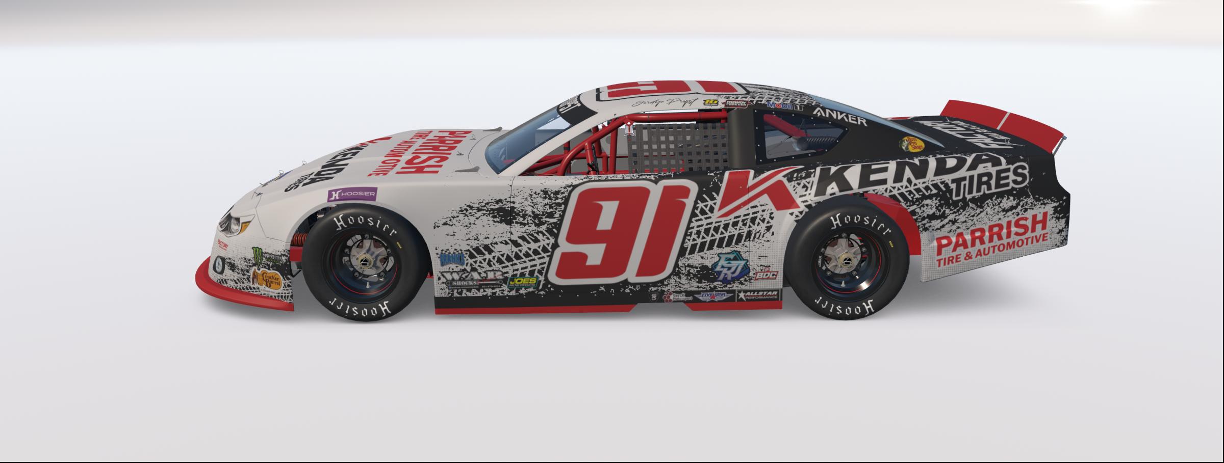 Preview of 2026 #91 Jordyn Propst Parrish Tire & Automotive/Kenda Tire Toyota Camry Late Model Stock W/ Spec Map by Rob Evans