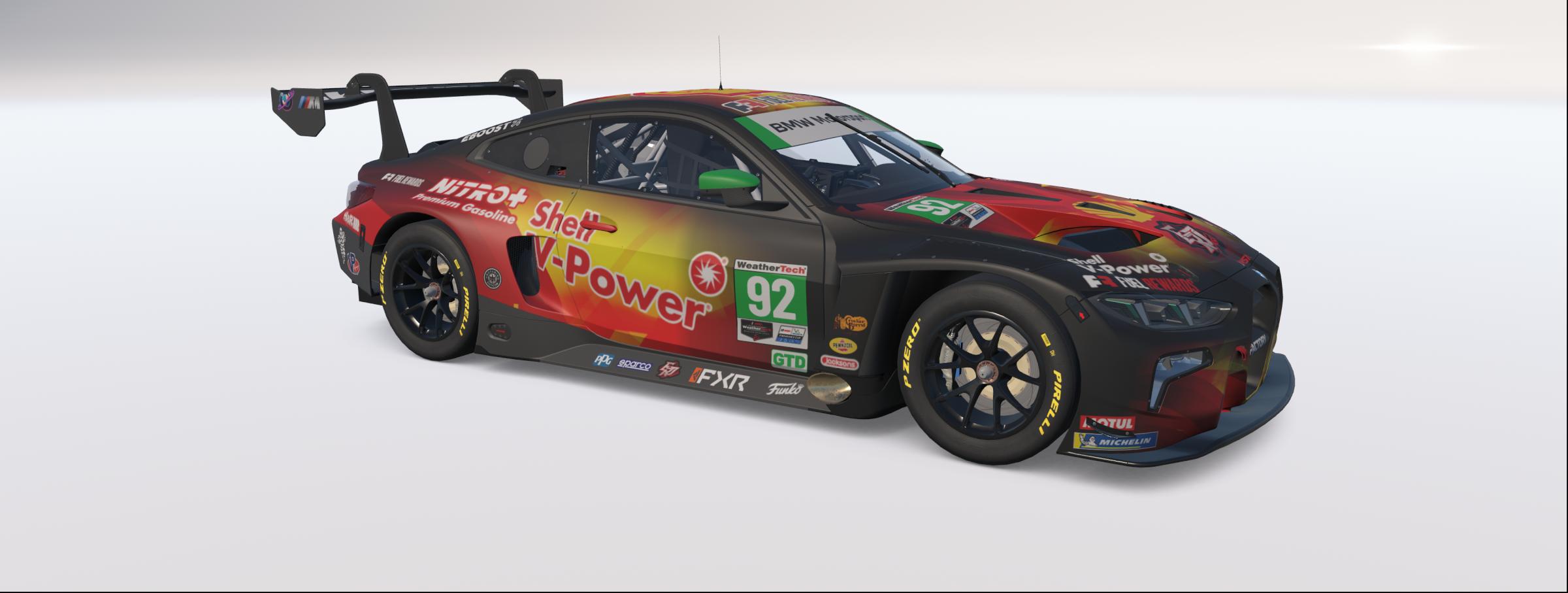 Preview of 2026 Factory Sim Racing Shell V-Power/Fuel Rewards BMW GT3 W/ Spec Map by Rob Evans
