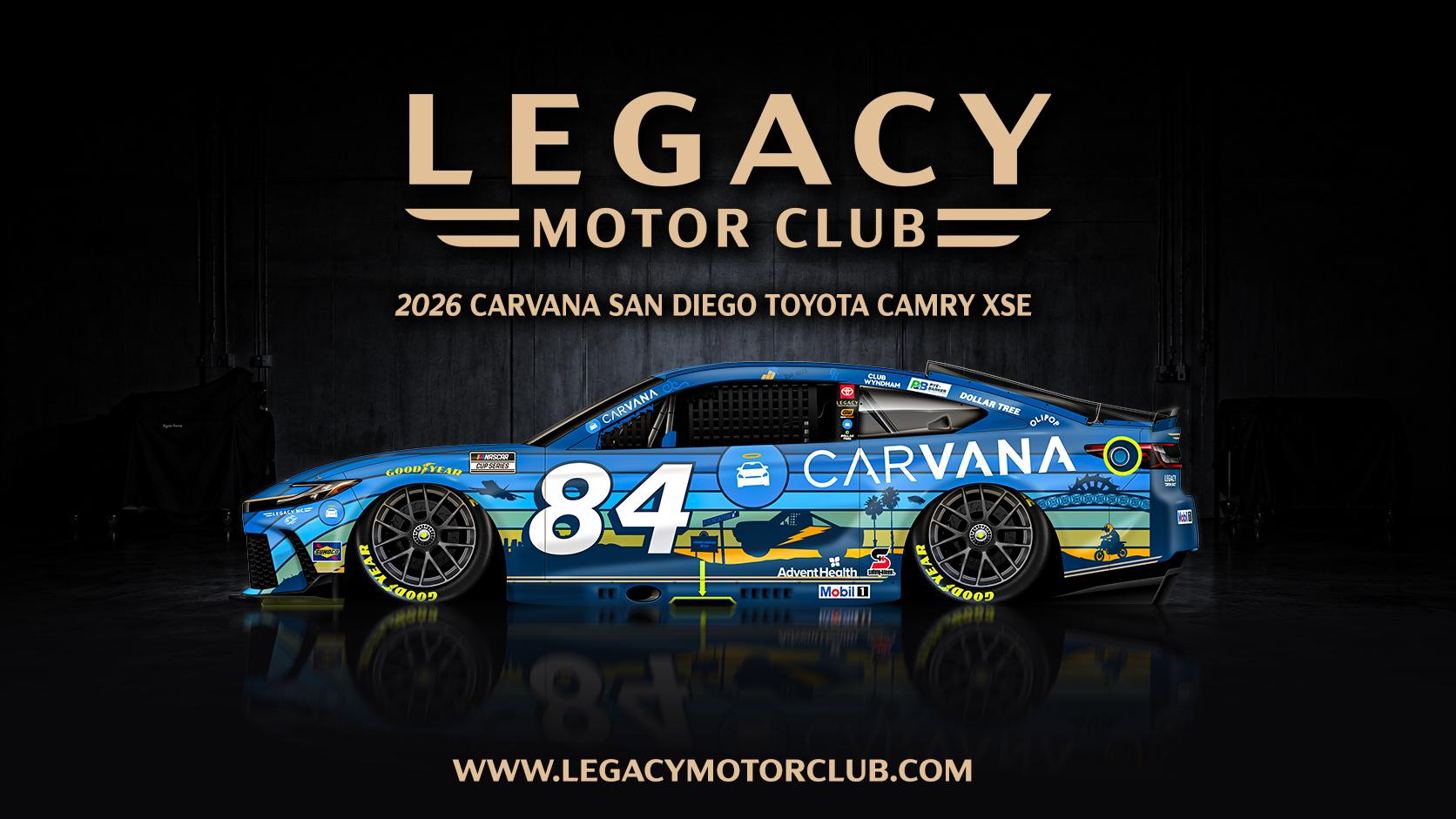 Preview of Jimmie Johnson 2026 Carvana San Diego Toyota Camry by Matt Ridgway