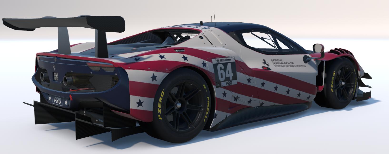 Preview of American Flag Ferrari GT3 by Jack Lauer