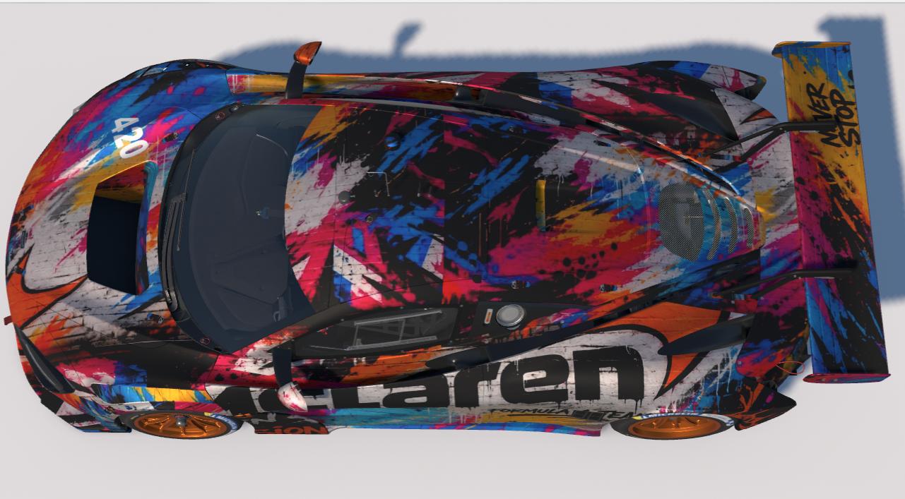 Preview of Graffiti Art Team F1 McLaren 720s EVO GT3  by Todd Schwarz